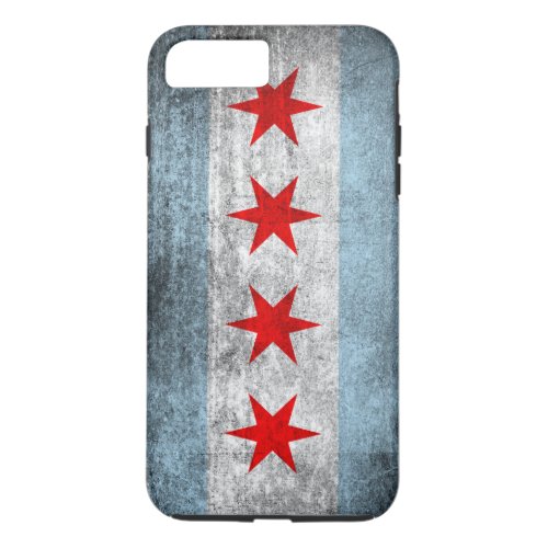 Retro Distressed Chicago Flag iPhone 8 Plus7 Plus Case