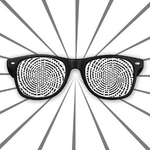 Retro Dizzy Hypnosis Spiral Retro Sunglasses