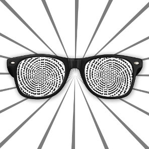 Retro Dizzy Hypnosis Spiral Sunglasses