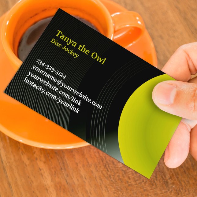 Retro DJ Business Card Template (Creator Uploaded)