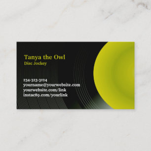 Retro DJ Business Card Template