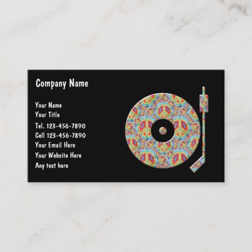 Retro DJ Business Cards