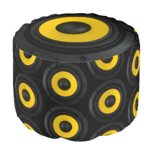 Retro DJ Disco 80s Audio Vintage Speaker Chair Pouf