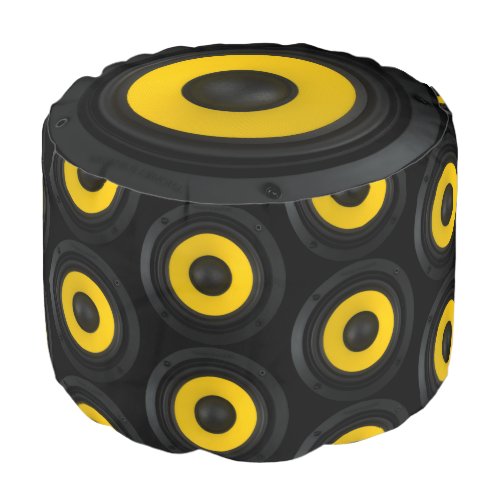 Retro DJ Disco 80s Audio Vintage Speaker Chair Pouf