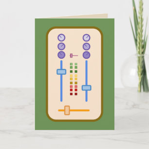 Retro DJ Mixer Music Lover Birthday Card