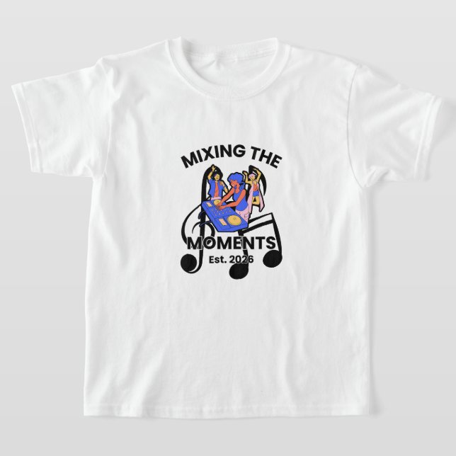 Retro DJ Music Mix T-Shirt (Laydown)