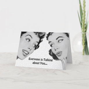 Retro Do Tell Birthday Card