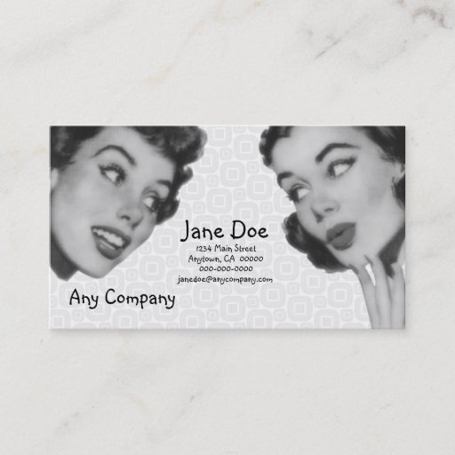 Customizable Retro Do Tell Business Cards