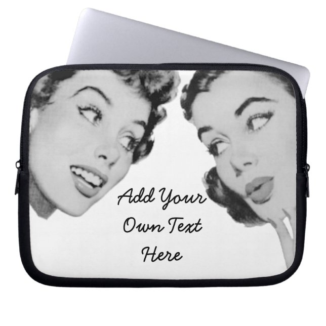Retro Do Tell Laptop Sleeve (Front)