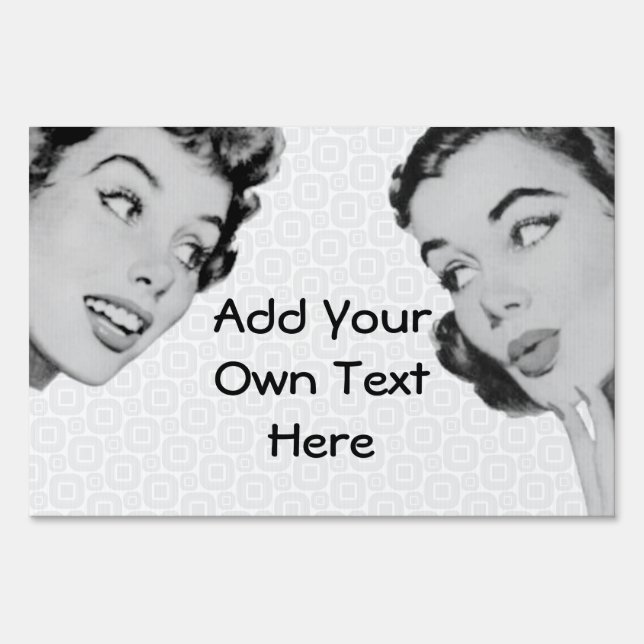 Retro Do Tell Sign (Front)