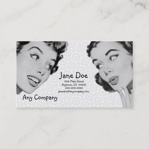 Customizable Retro Do Tell V2 Business Card Templates