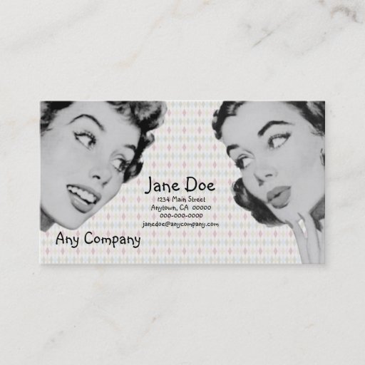 Customizable Retro Do Tell V3 Business Card Templates