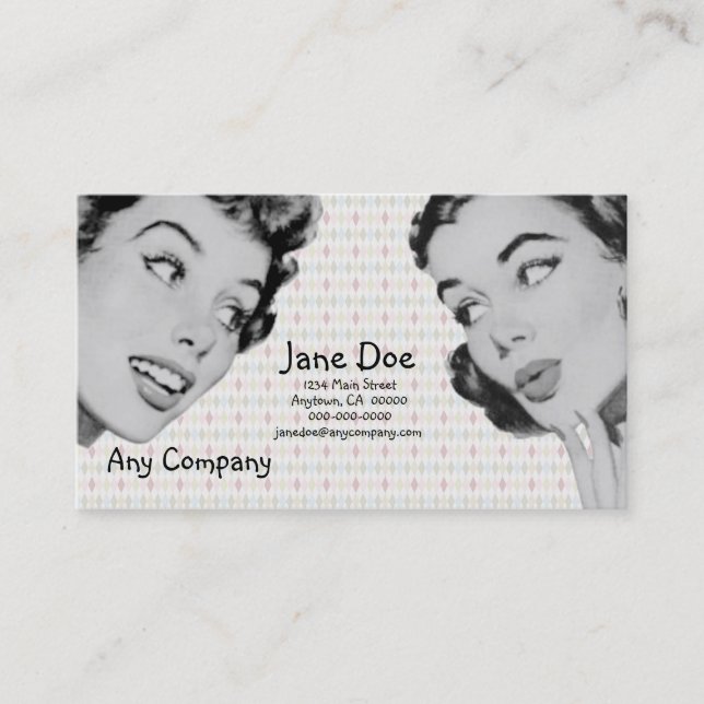 Retro Do Tell V3 Business Card (Front)