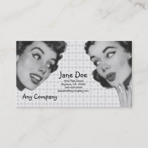 Customizable Retro Do Tell V5 Business Card