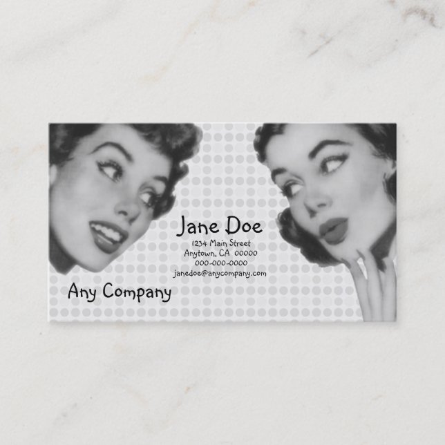 Retro Do Tell V5 Business Card (Front)