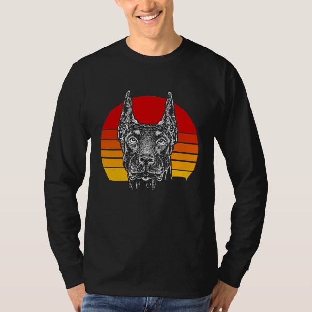 Retro Doberman  4 T-Shirt (Front)