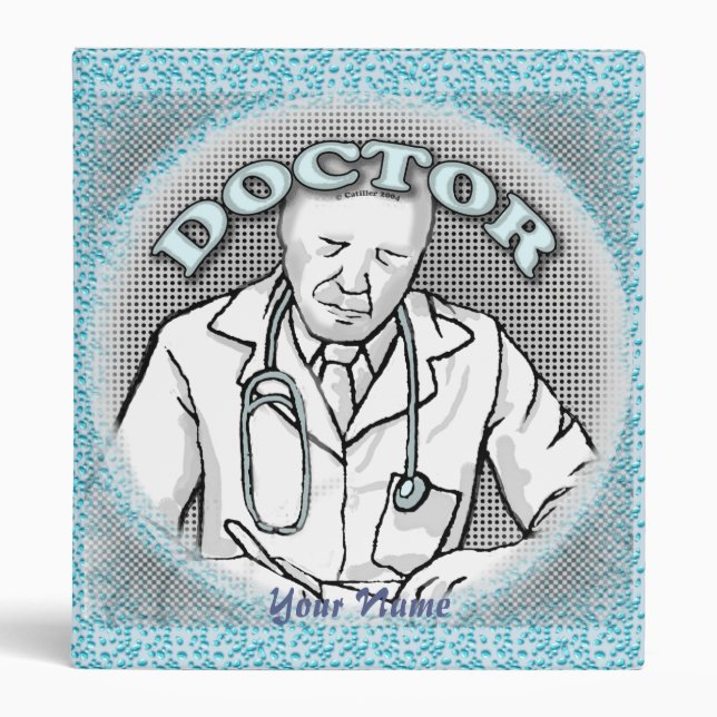Retro doctor  3 ring binder (Front)