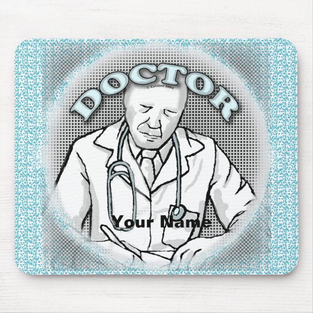 Retro doctor  mouse pad (Front)