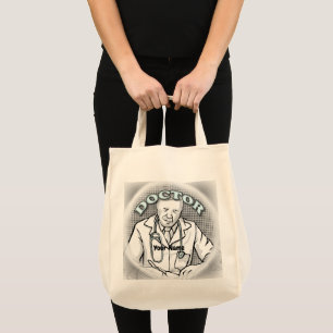 Retro doctor tote bag