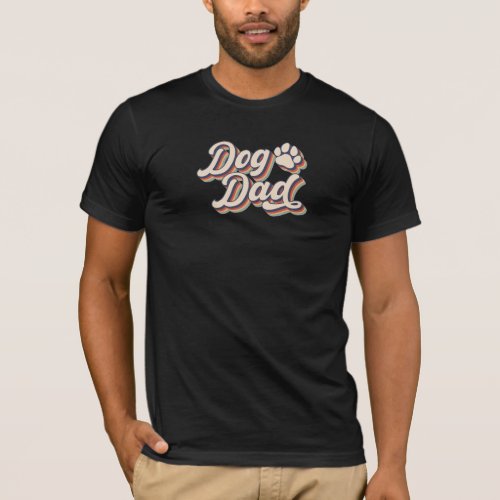 Retro Dog Dad T_Shirt