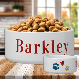 Retro Dog Personalized Colorful Food Water Pet Bowl