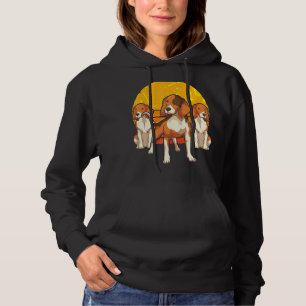 Retro Dog Pet Owner Animal Sunset Beagle Hoodie