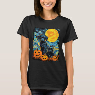 Retro Dog Pumpkin Halloween Funny Dogs Halloween T-Shirt