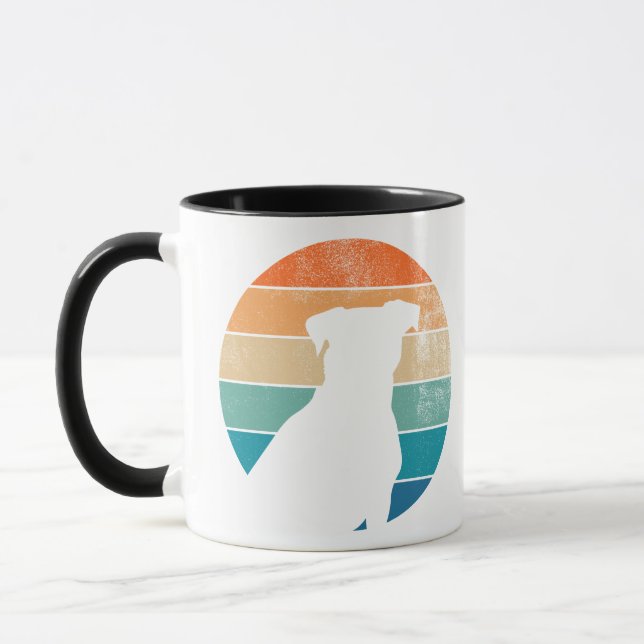 Retro Dog Silhouette Mug (Left)