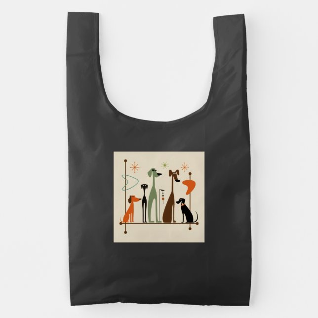 Retro Dog Squad Reusable Bag (Front)