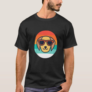Retro Dog With Sunglasses T-Shirt