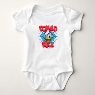 Retro Donald Duck Heritage Graphic Baby Bodysuit