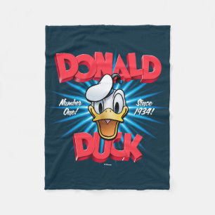 Retro Donald Duck Heritage Graphic Fleece Blanket