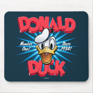 Retro Donald Duck Heritage Graphic Mouse Pad