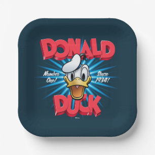 Retro Donald Duck Heritage Graphic Paper Plates