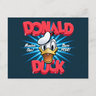 Retro Donald Duck Heritage Graphic Postcard
