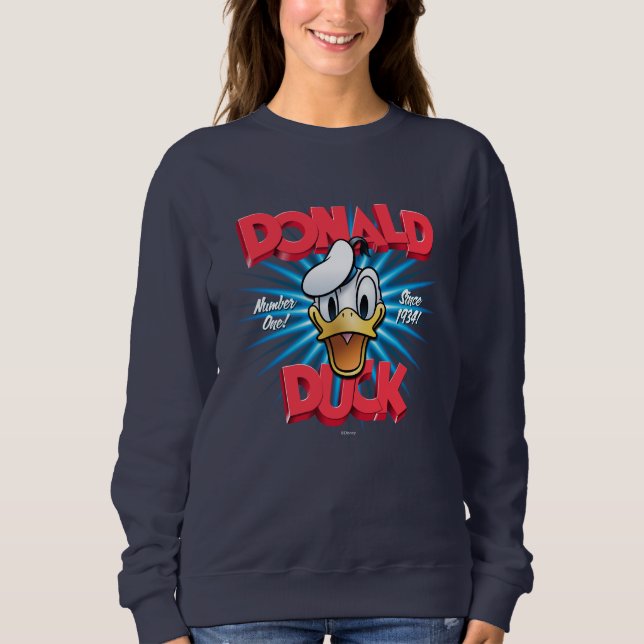 Retro Donald Duck Heritage Graphic Sweatshirt (Front)