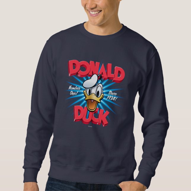 Retro Donald Duck Heritage Graphic Sweatshirt (Front)