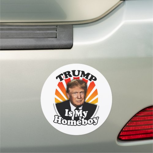 Retro Donald Trump is my Homeboy for President Car Magnet