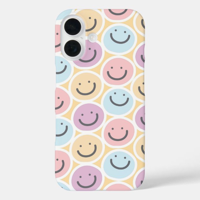 Retro Doodle Smile Emoji Case-Mate iPhone Case (Back)