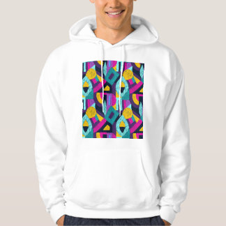 Retro doodles: geometric pop art. hoodie