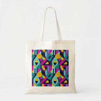 Retro doodles: geometric pop art. tote bag