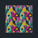 Retro doodles: geometric pop art. wood wall art<br><div class="desc">Geometric pop art pattern. Retro style doodles ornament. Seamless creative texture for fabric design, interior elements, wallpapers, backgrounds and printed products. Geometric pop art with a tribal twist. Patterns that tell stories in every line and shape. Geometric pop art waves in retro charm. pattern, african, brazilian, mexican, drawn, hand drawn,...</div>