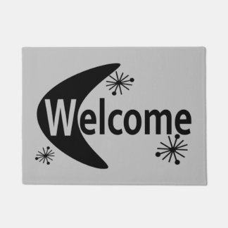Retro Doormat DIY CUSTOM COLOR Mid-Century Modern 