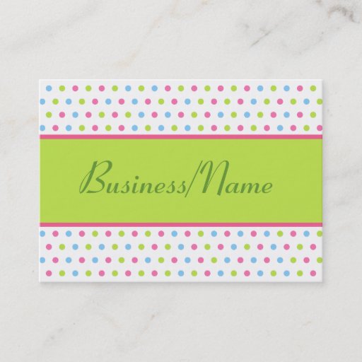 Customizable Retro Dot Business Card