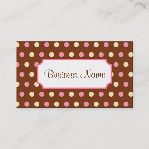 Customizable Retro Dot Business Card