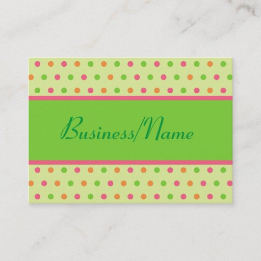Customizable Retro Dot Business Card