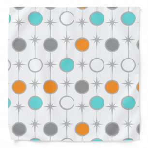Retro Dots and Starbursts Bandana