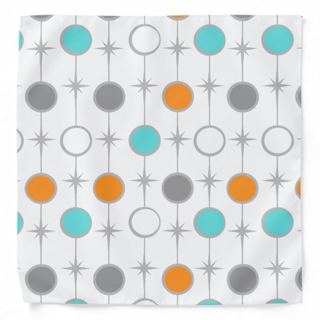 Retro Dots and Starbursts Bandana (Front)