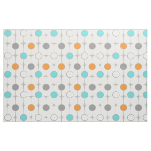 Retro Dots and Starbursts Fabric