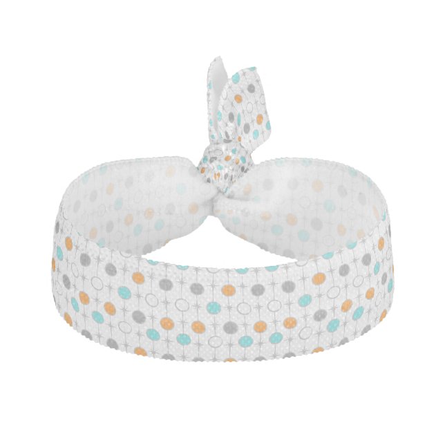 Retro Dots and Starbursts Hair Tie (Front)